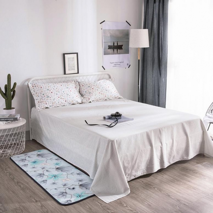 91家纺网 家纺一手货源 找家纺 时年家纺 2018新款全棉四件套床单款花花世界