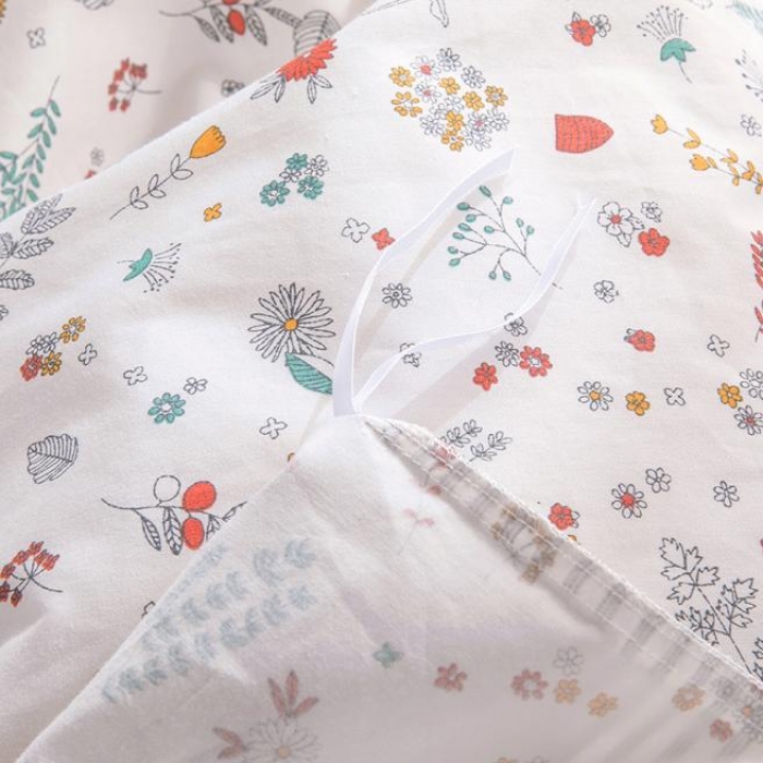 91家纺网 家纺一手货源 找家纺 时年家纺 2018新款全棉四件套床单款花花世界