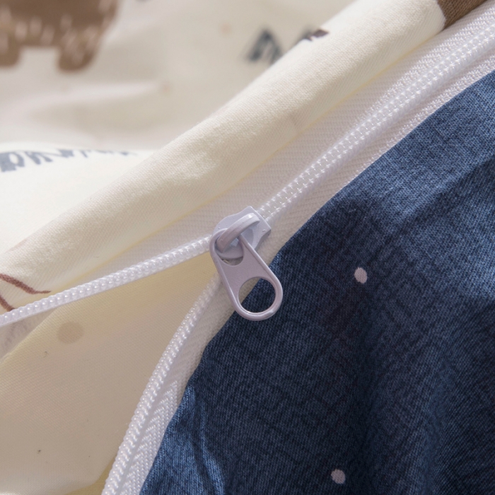 91家纺网 家纺一手货源 找家纺 时年家纺 2018新款全棉四件套床单款森林小熊