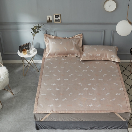 91家纺网 家纺一手货源 找家纺 （总）时年家纺 2018新款冰露丝养生席提花欧式系列