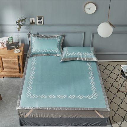 91家纺网 家纺一手货源 找家纺 （总）时年家纺 2018新款冰露丝养生席提花欧式系列