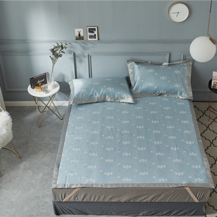 91家纺网 家纺一手货源 找家纺 （总）时年家纺 2018新款冰露丝养生席提花欧式系列