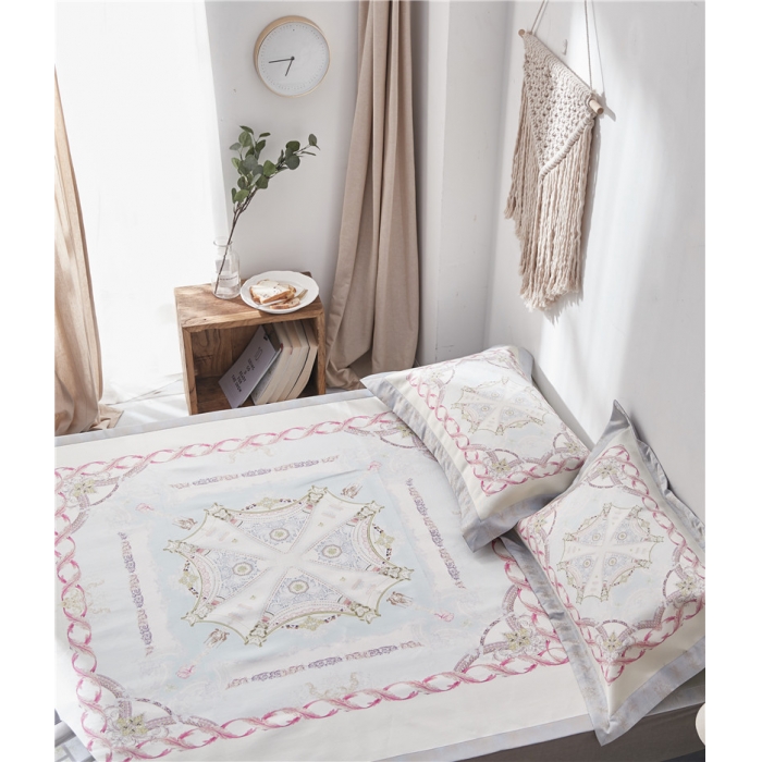 91家纺网 家纺一手货源 找家纺 （总）时年家纺 2018新款冰露丝养生席印花花卉系列