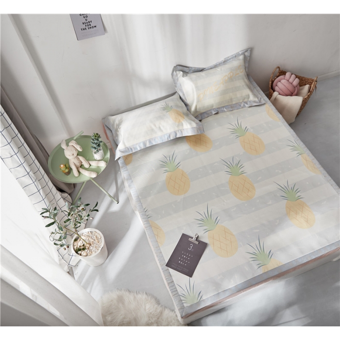 91家纺网 家纺一手货源 找家纺 （总）时年家纺 2018新款冰露丝养生席印花卡通系列