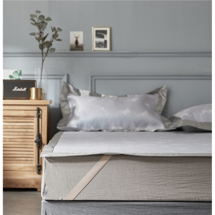 91家纺网 家纺一手货源 找家纺 时年家纺 2018新款冰露丝养生席提花欧式系列 豹子-蓝紫