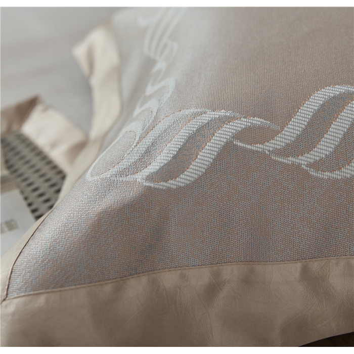 91家纺网 家纺一手货源 找家纺 时年家纺 2018新款冰露丝养生席提花欧式系列 波浪纹-金