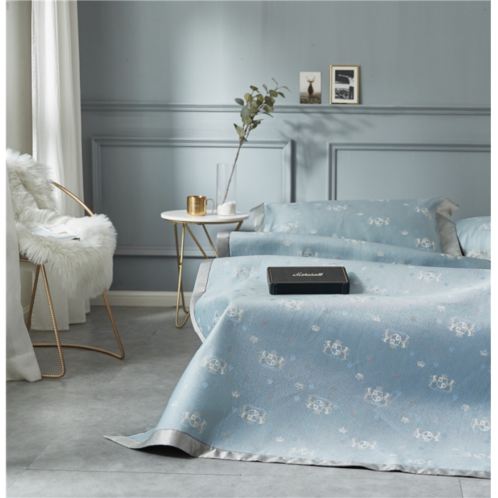 91家纺网 家纺一手货源 找家纺 时年家纺 2018新款冰露丝养生席提花欧式系列 皇家