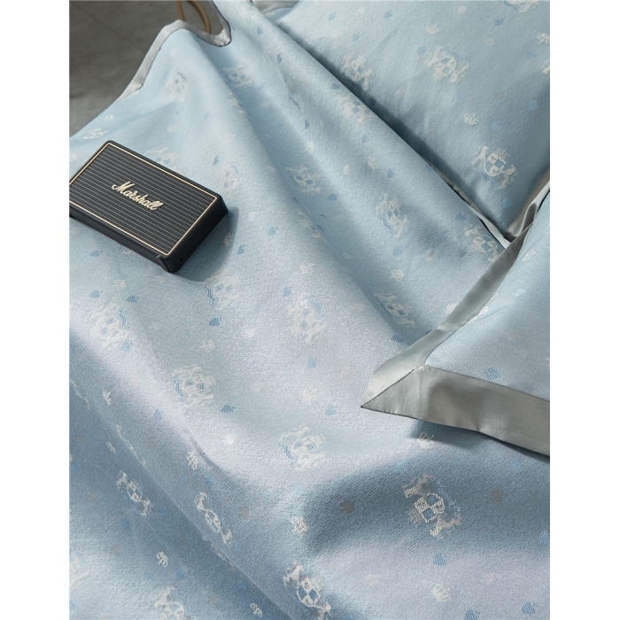 91家纺网 家纺一手货源 找家纺 时年家纺 2018新款冰露丝养生席提花欧式系列 皇家