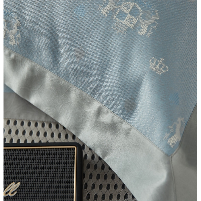 91家纺网 家纺一手货源 找家纺 时年家纺 2018新款冰露丝养生席提花欧式系列 皇家