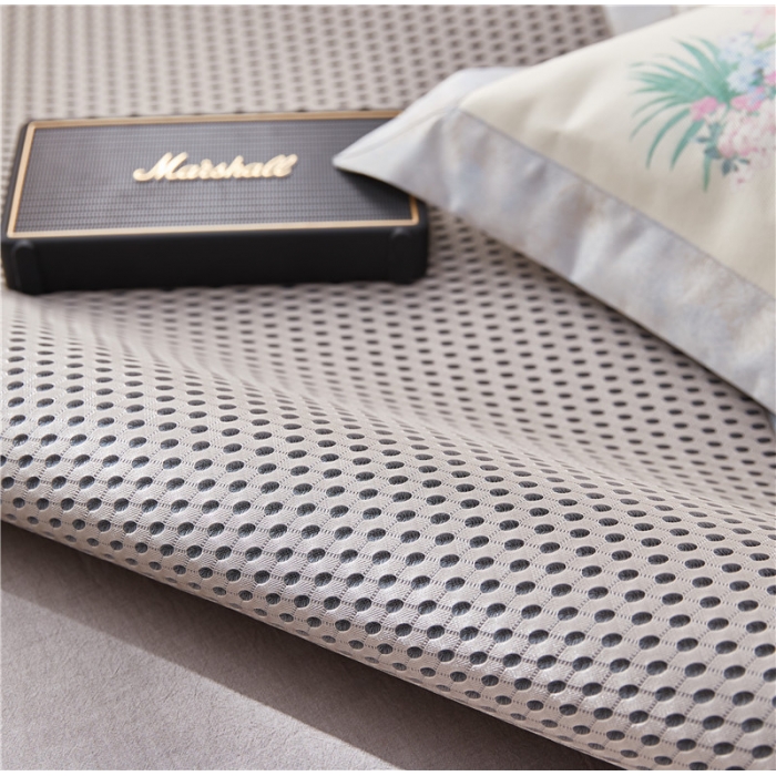 91家纺网 家纺一手货源 找家纺 时年家纺 2018新款冰露丝养生席印花花卉系列 花园精灵