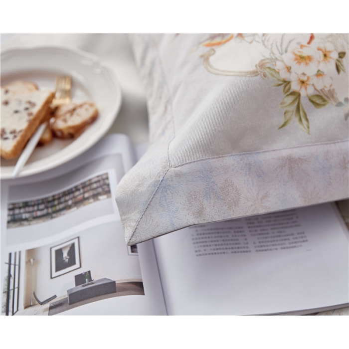 91家纺网 家纺一手货源 找家纺 时年家纺 2018新款冰露丝养生席印花花卉系列 孔雀