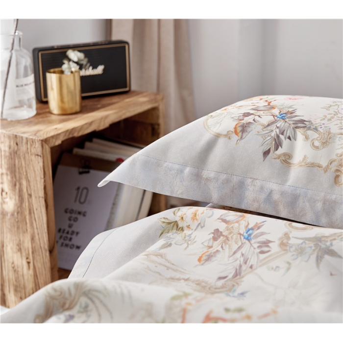 91家纺网 家纺一手货源 找家纺 时年家纺 2018新款冰露丝养生席印花花卉系列 孔雀