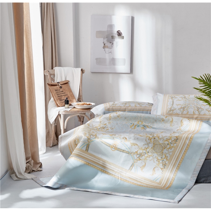 91家纺网 家纺一手货源 找家纺 时年家纺 2018新款冰露丝养生席印花花卉系列 洛丽塔