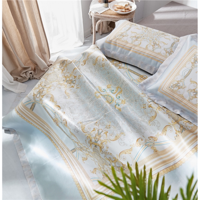 91家纺网 家纺一手货源 找家纺 时年家纺 2018新款冰露丝养生席印花花卉系列 洛丽塔