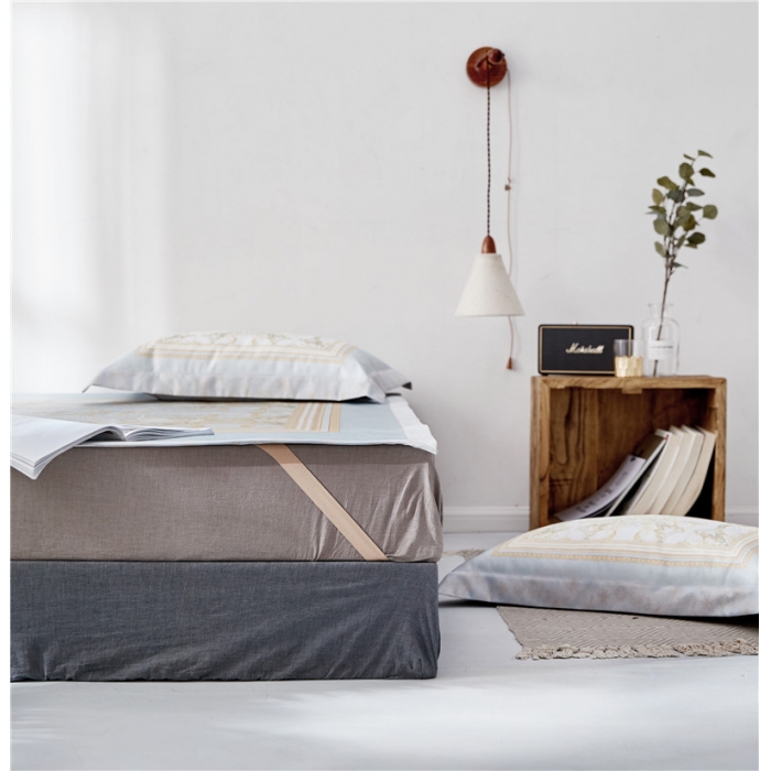 91家纺网 家纺一手货源 找家纺 时年家纺 2018新款冰露丝养生席印花花卉系列 洛丽塔