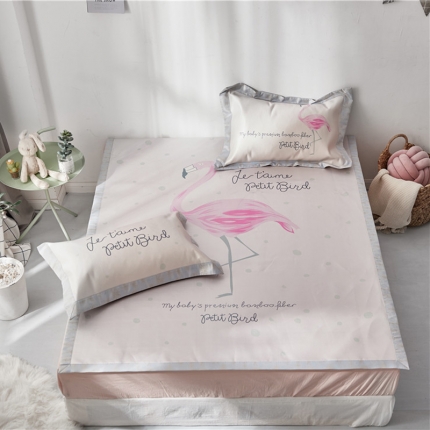 时年家纺 2018新款冰露丝养生席印花卡通系列 快乐精灵