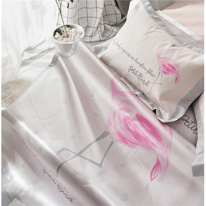 91家纺网 家纺一手货源 找家纺 时年家纺 2018新款冰露丝养生席印花卡通系列 快乐精灵