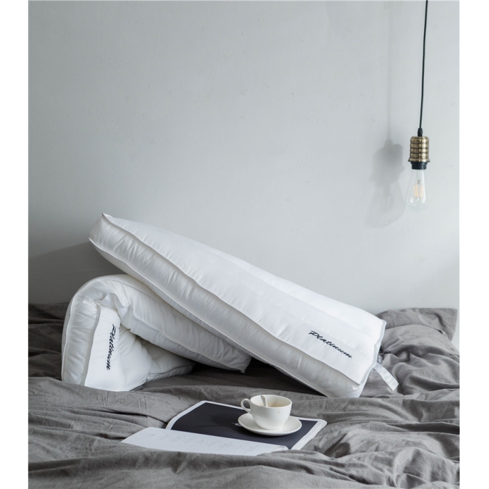 91家纺网 家纺一手货源 找家纺 时年家纺 80贡缎养生枕芯48*74cm 三条