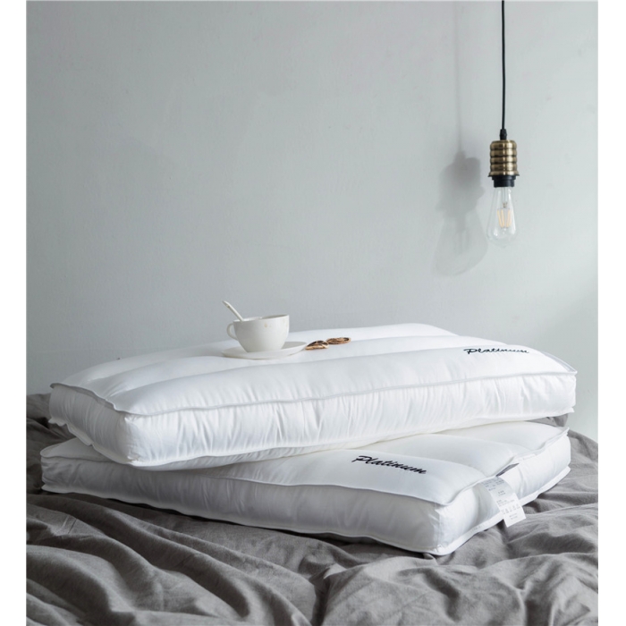 91家纺网 家纺一手货源 找家纺 时年家纺 80贡缎养生枕芯48*74cm 三条