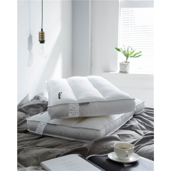 91家纺网 家纺一手货源 找家纺 时年家纺 80贡缎养生枕芯48*74cm 三条