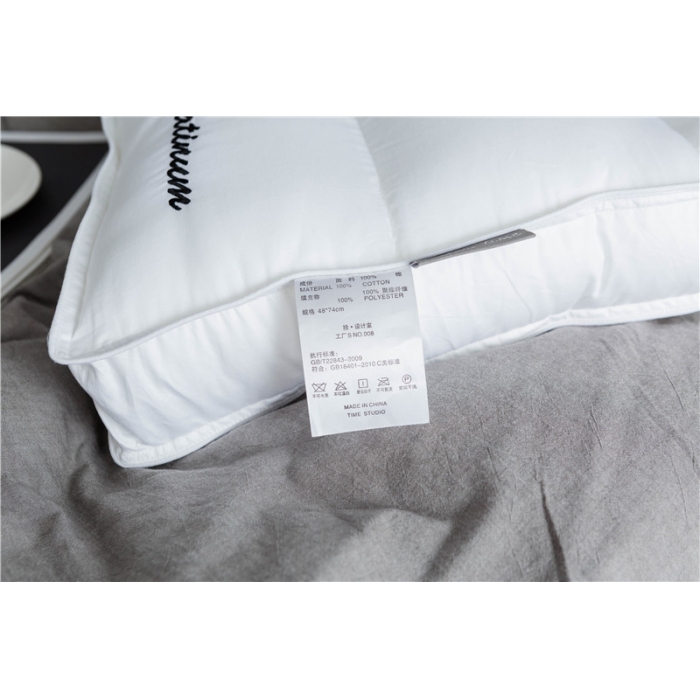 91家纺网 家纺一手货源 找家纺 时年家纺 80贡缎养生枕芯48*74cm 三条