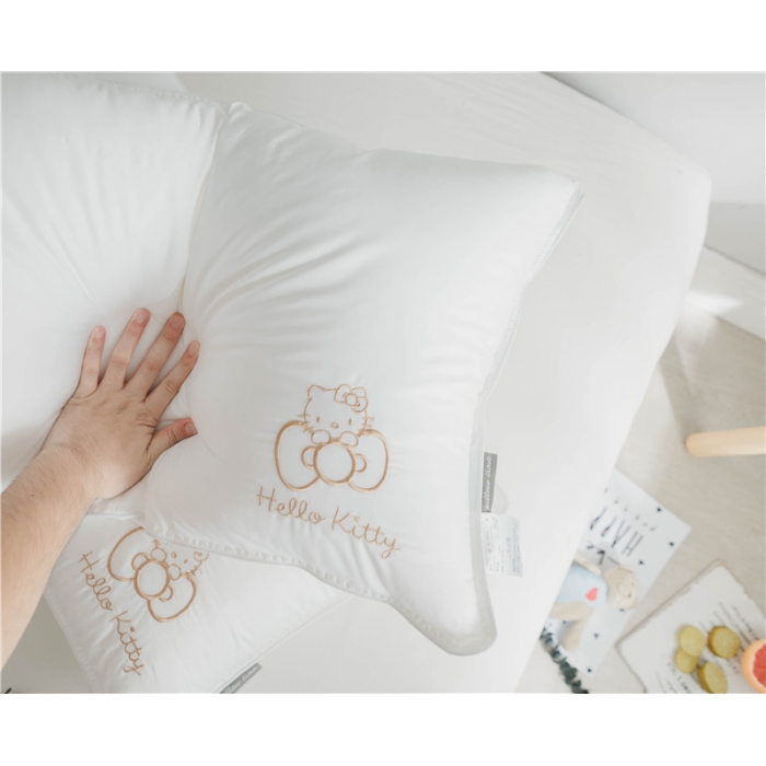 91家纺网 家纺一手货源 找家纺 时年家纺 新款80贡缎绣花枕芯48*74cm Kitty