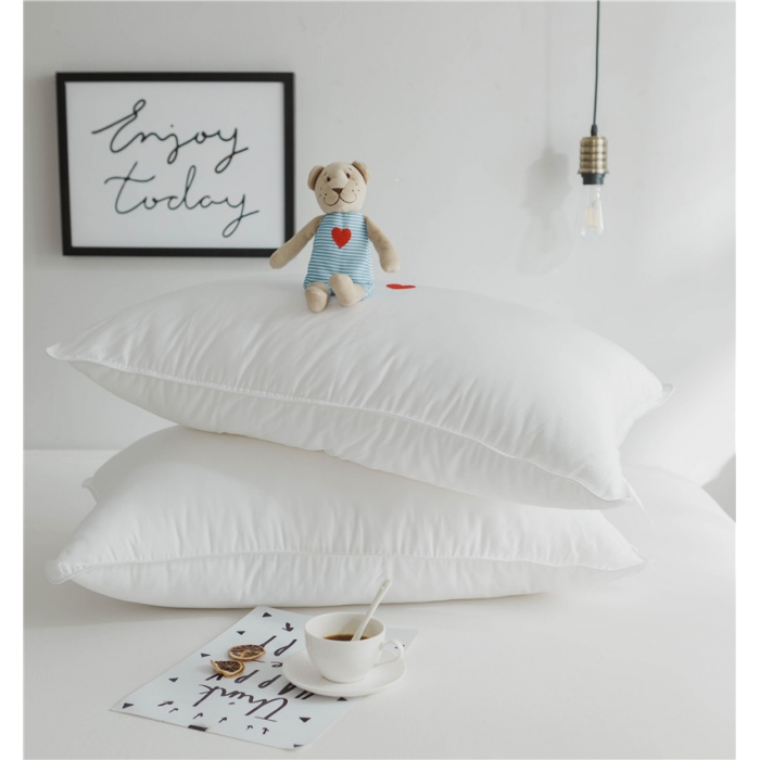 91家纺网 家纺一手货源 找家纺 时年家纺 2018新款80贡缎绣花枕芯48*74cm 爱心