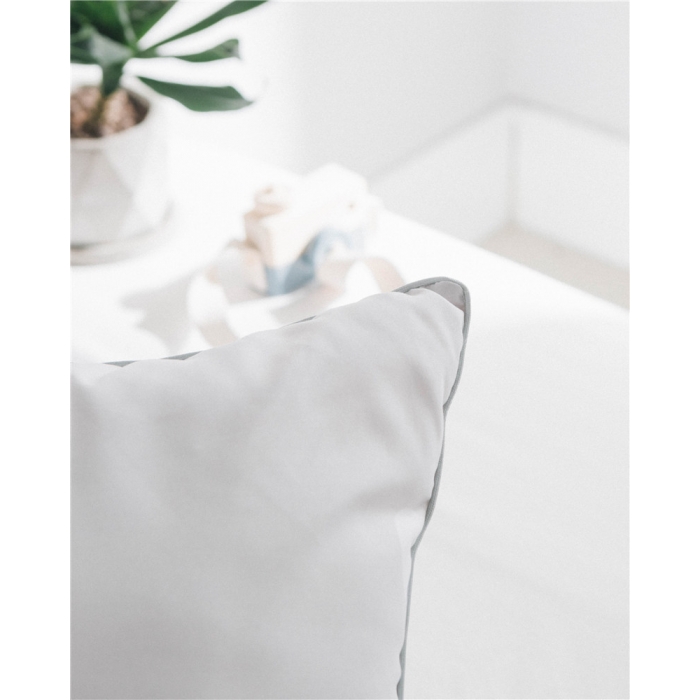 91家纺网 家纺一手货源 找家纺 时年家纺 磨毛波点枕芯48*74cm 波点（灰）