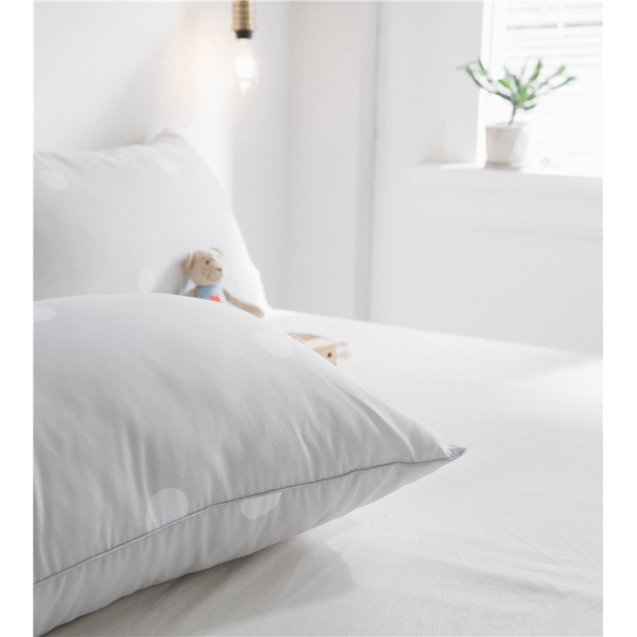 91家纺网 家纺一手货源 找家纺 时年家纺 磨毛波点枕芯48*74cm 波点（灰）