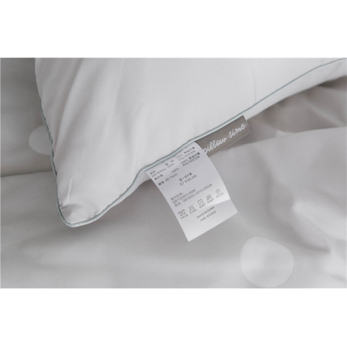 91家纺网 家纺一手货源 找家纺 时年家纺 磨毛波点枕芯48*74cm 波点（灰）