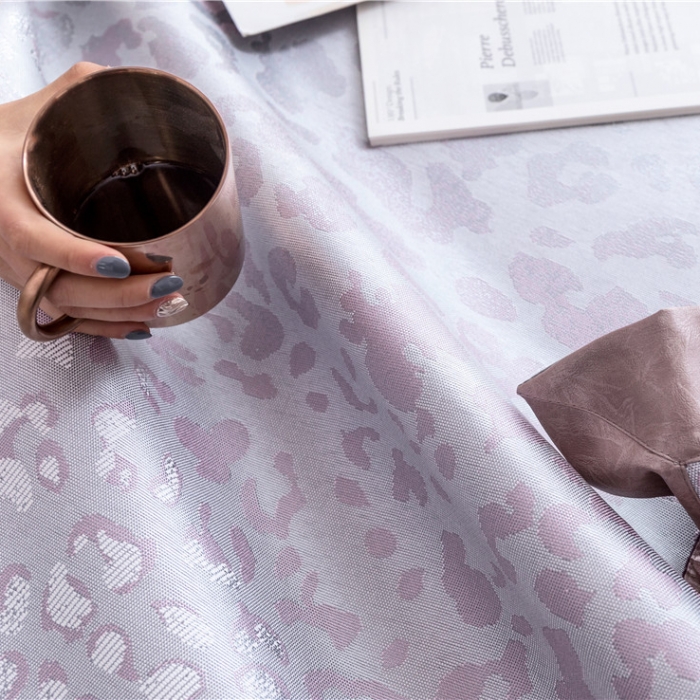 91家纺网 家纺一手货源 找家纺 时年家纺 2019新款凉席冰丝席冰露丝提花款 豹纹