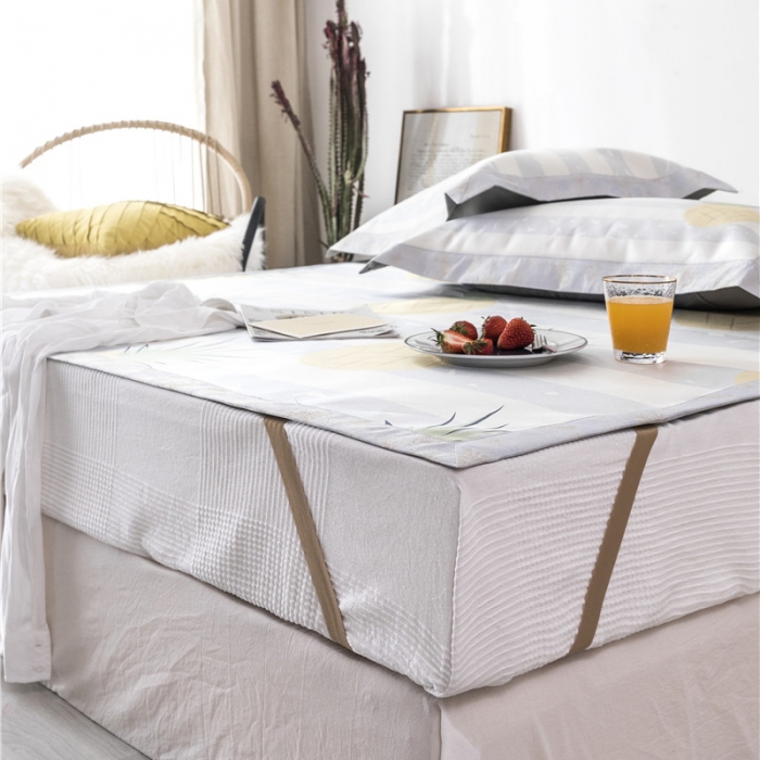 91家纺网 家纺一手货源 找家纺 时年家纺 2019新款凉席冰丝席冰露丝印花款 菠萝夏日