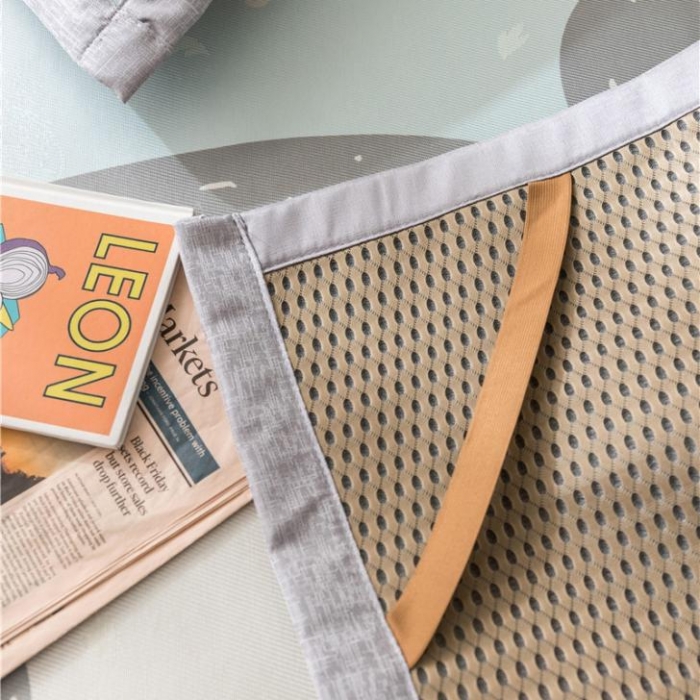 91家纺网 家纺一手货源 找家纺 时年家纺 2019新款凉席冰丝席水洗养生席 Miki男孩