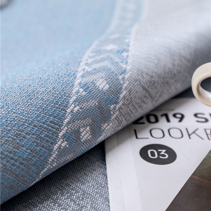 91家纺网 家纺一手货源 找家纺 时年家纺 2019新款凉席冰丝席冰露丝提花款 马赛条纹-蓝