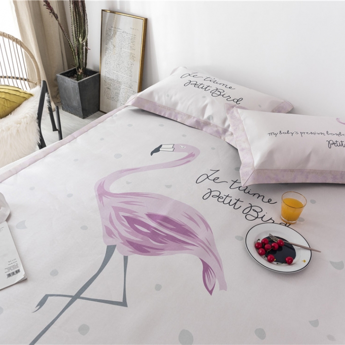 91家纺网 家纺一手货源 找家纺 时年家纺 2019新款凉席冰丝席冰露丝印花款 精灵舞者