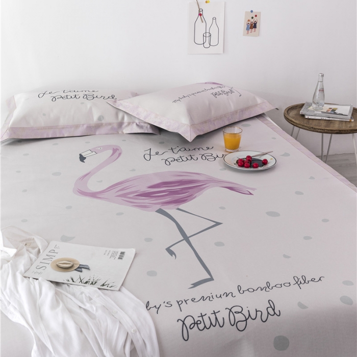 91家纺网 家纺一手货源 找家纺 时年家纺 2019新款凉席冰丝席冰露丝印花款 精灵舞者