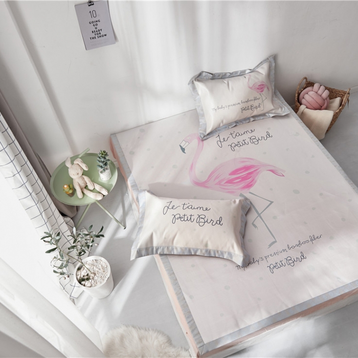 91家纺网 家纺一手货源 找家纺 时年家纺 2019新款凉席冰丝席冰露丝印花款 精灵舞者（2）