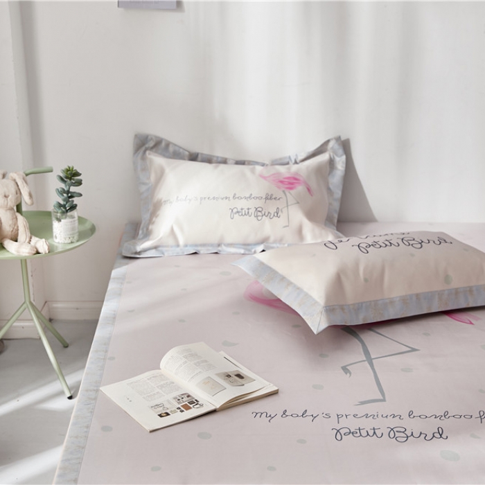 91家纺网 家纺一手货源 找家纺 时年家纺 2019新款凉席冰丝席冰露丝印花款 精灵舞者（2）