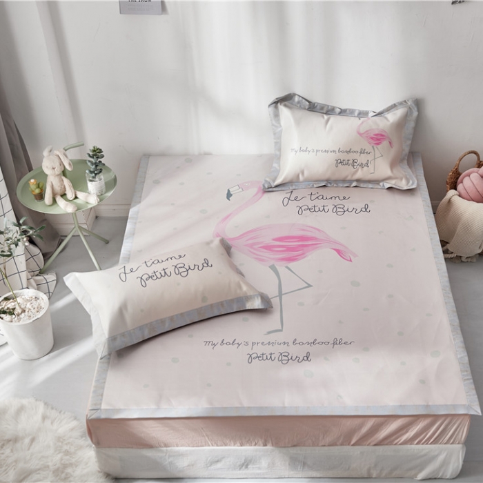 91家纺网 家纺一手货源 找家纺 时年家纺 2019新款凉席冰丝席冰露丝印花款 精灵舞者（2）