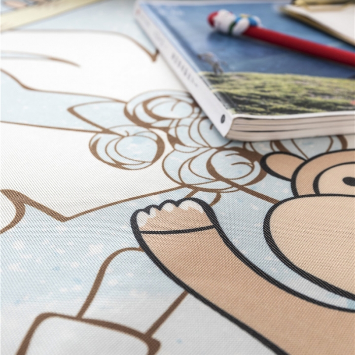 91家纺网 家纺一手货源 找家纺 时年家纺 2019新款凉席冰丝席冰露丝印花款 卡通乐园