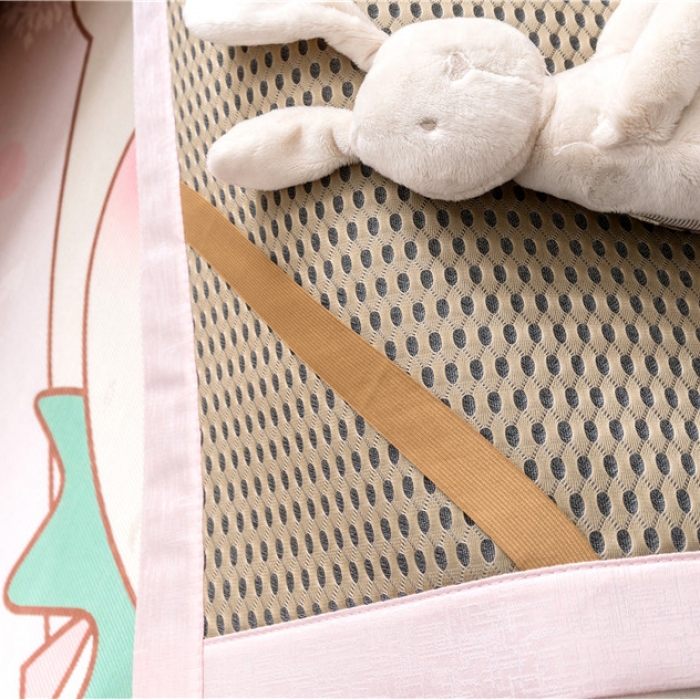 91家纺网 家纺一手货源 找家纺 时年家纺 2019新款凉席冰丝席水洗养生席 草莓女孩