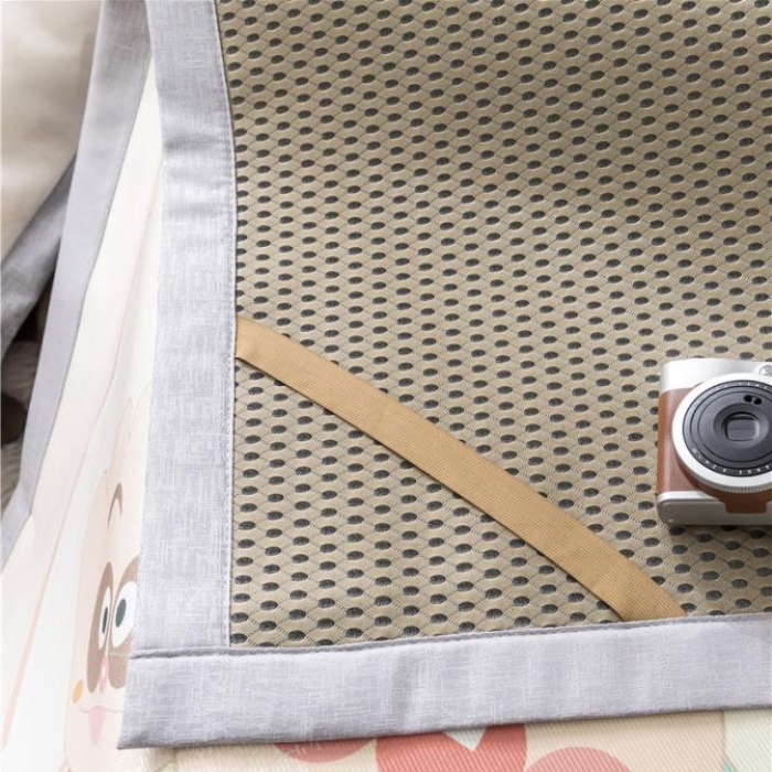 91家纺网 家纺一手货源 找家纺 时年家纺 2019新款凉席冰丝席水洗养生席 面包超人