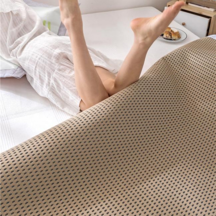 91家纺网 家纺一手货源 找家纺 时年家纺 2019新款凉席冰丝席水洗养生席 牛油果乐