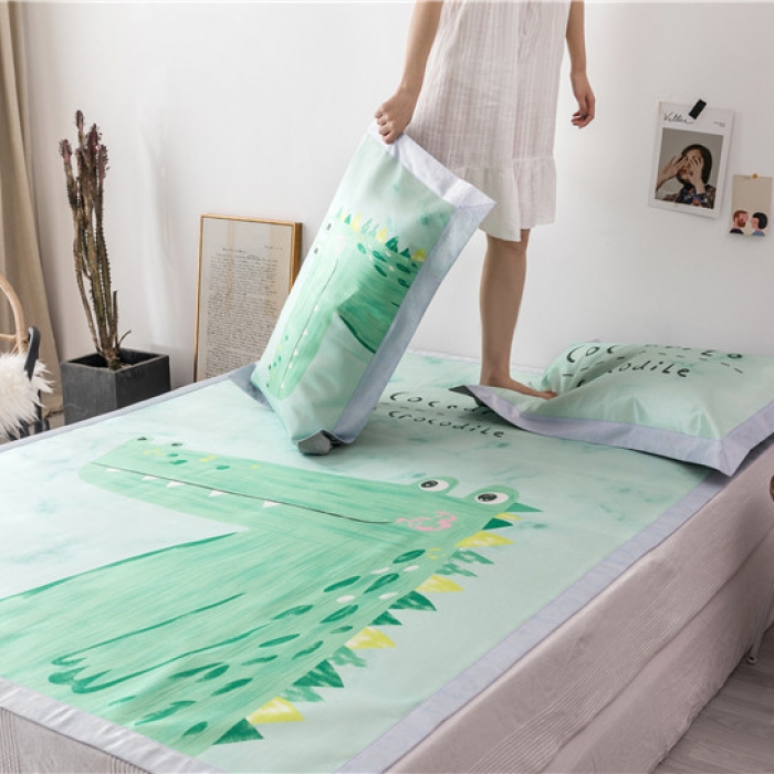 91家纺网 家纺一手货源 找家纺 （总）时年家纺 2019新款凉席冰丝席冰露丝印花款