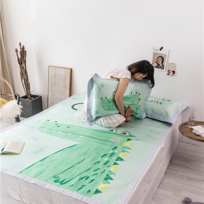 91家纺网 家纺一手货源 找家纺 （总）时年家纺 2019新款凉席冰丝席冰露丝印花款