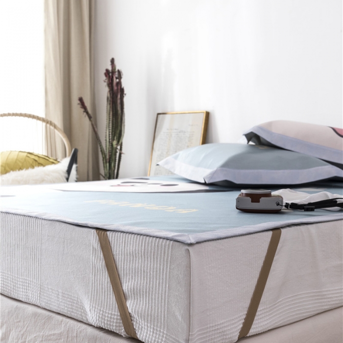 91家纺网 家纺一手货源 找家纺 时年家纺 2019新款凉席冰丝席冰露丝印花款 大熊猫