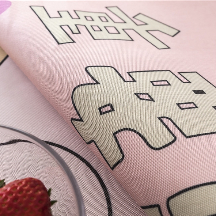 91家纺网 家纺一手货源 找家纺 时年家纺 2019新款凉席冰丝席冰露丝印花款 发财猪猪