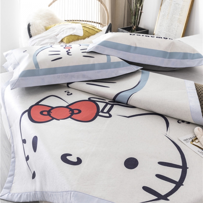 91家纺网 家纺一手货源 找家纺 时年家纺 2019新款凉席冰丝席冰露丝印花款 快乐伙伴