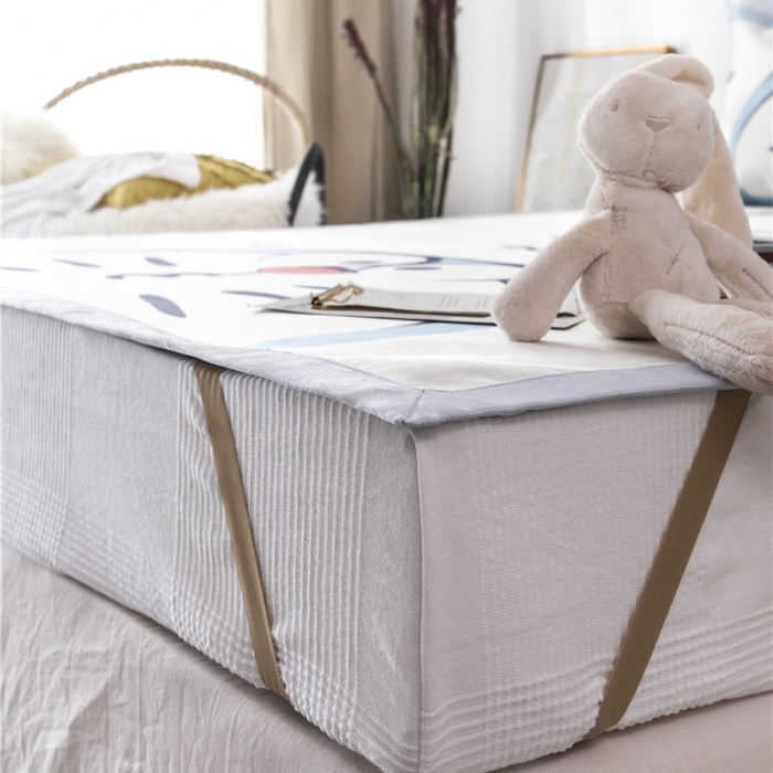 91家纺网 家纺一手货源 找家纺 时年家纺 2019新款凉席冰丝席冰露丝印花款 快乐伙伴