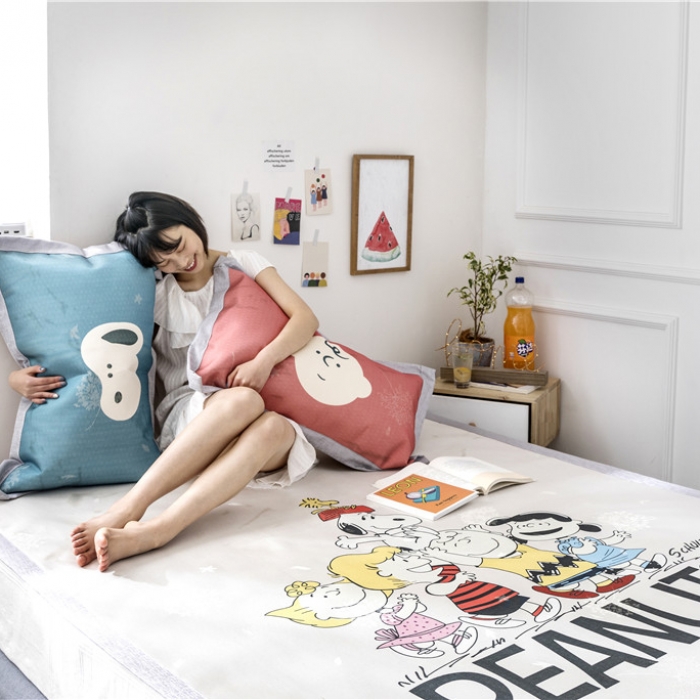 91家纺网 家纺一手货源 找家纺 时年家纺 2019新款凉席冰丝席水洗养生席 小伙伴们